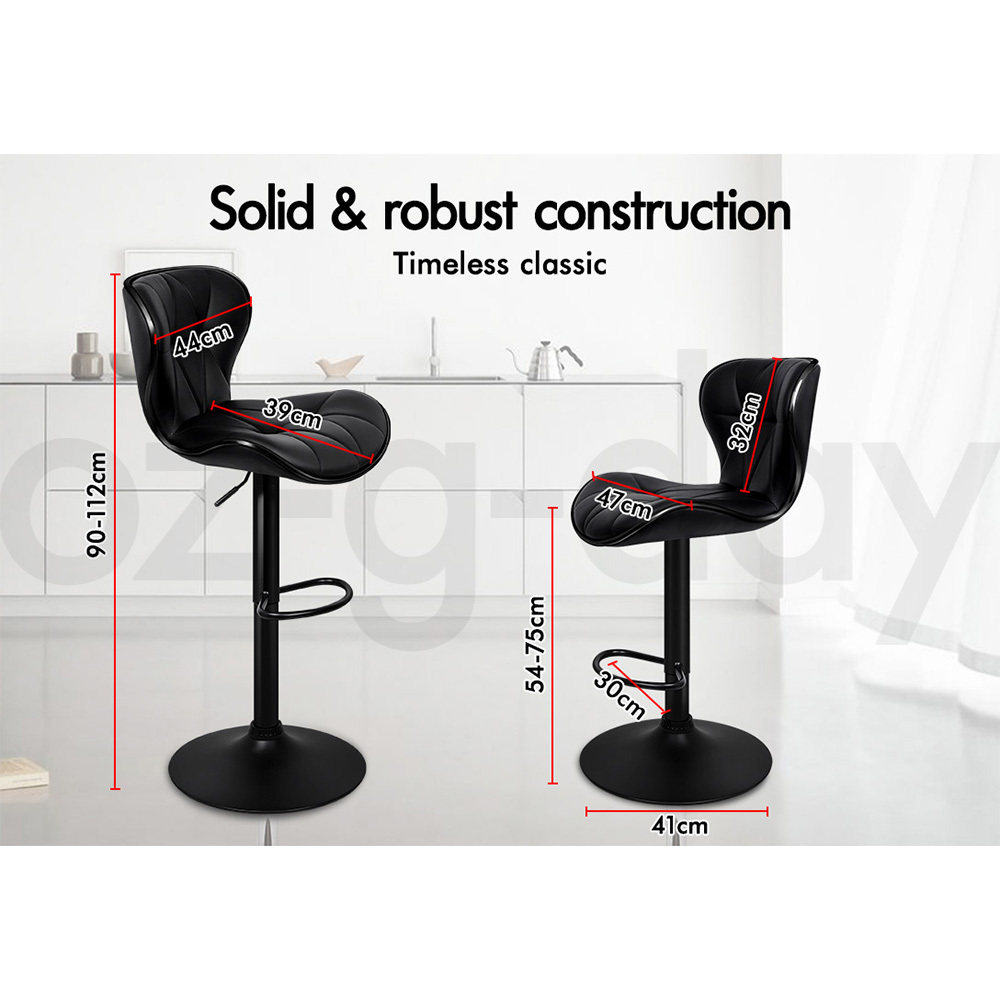 ALFORDSON Bar Stools Kitchen Swivel Dining Chairs Gas Lift Leather/Fabric - Picture 12 of 1,456