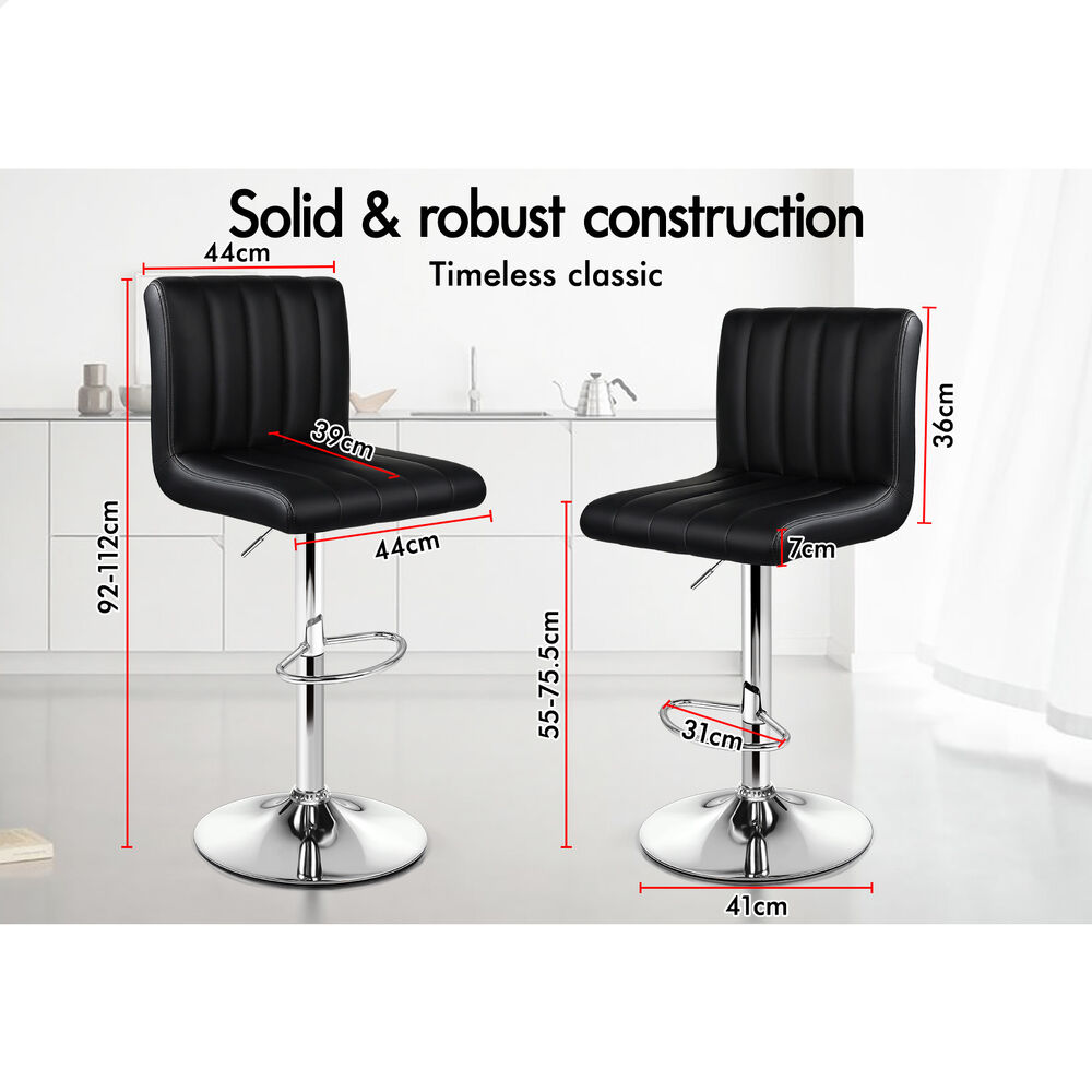 ALFORDSON Bar Stools Kitchen Swivel Dining Chairs Gas Lift Leather/Fabric - Picture 1,178 of 1,456