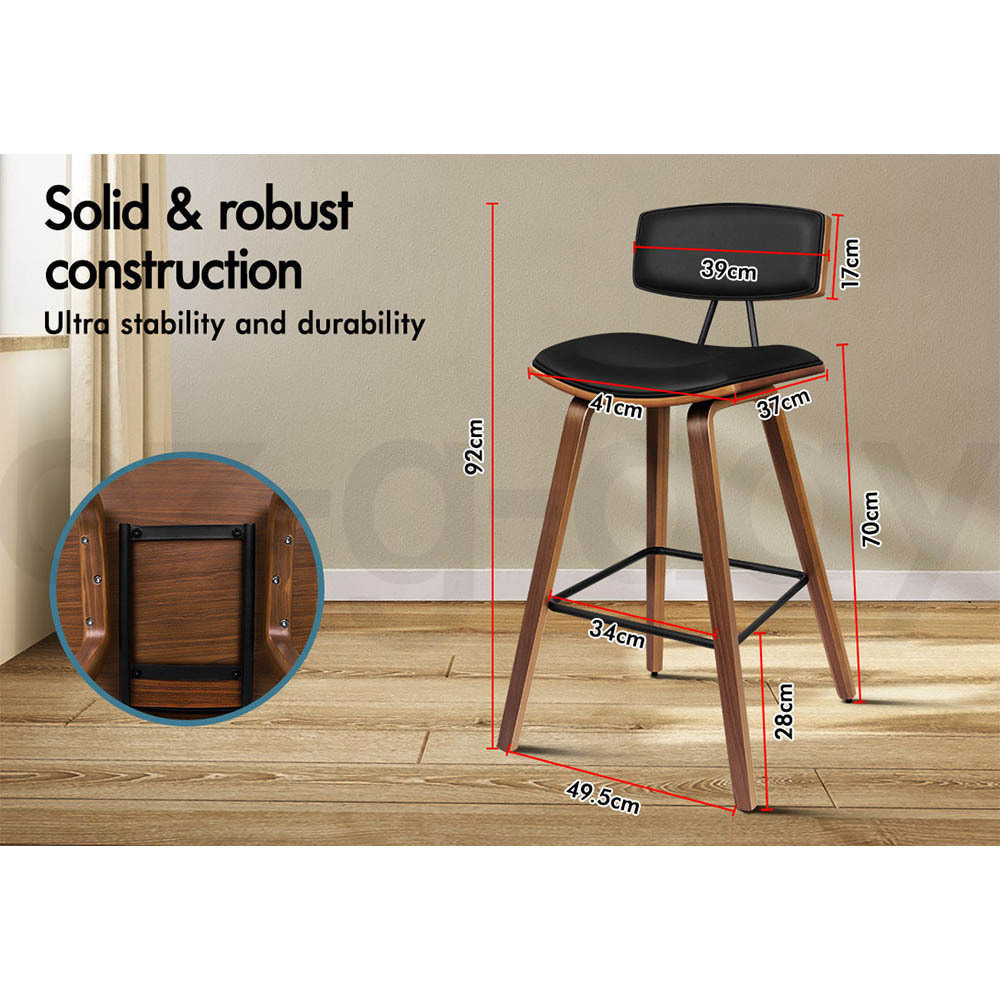 ALFORDSON Bar Stools Kitchen Swivel Gas Lift Wooden Dining Chairs x1/x2/x4 - Picture 830 of 1,152