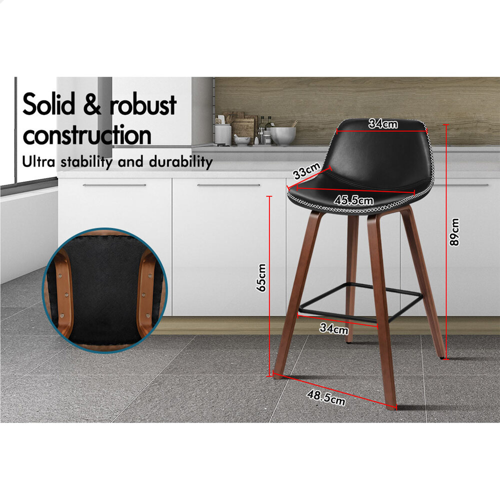 ALFORDSON Bar Stools Kitchen Swivel Gas Lift Wooden Dining Chairs x1/x2/x4 - Picture 866 of 1,152