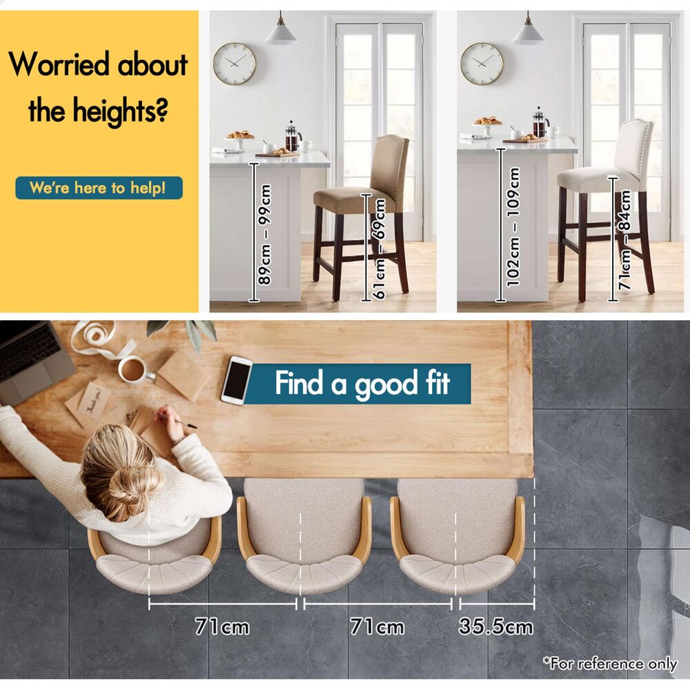 ALFORDSON Kitchen Bar Stools Wooden Swivel Leather Metal Dining Chair x2/x4 - Picture 624 of 1,020