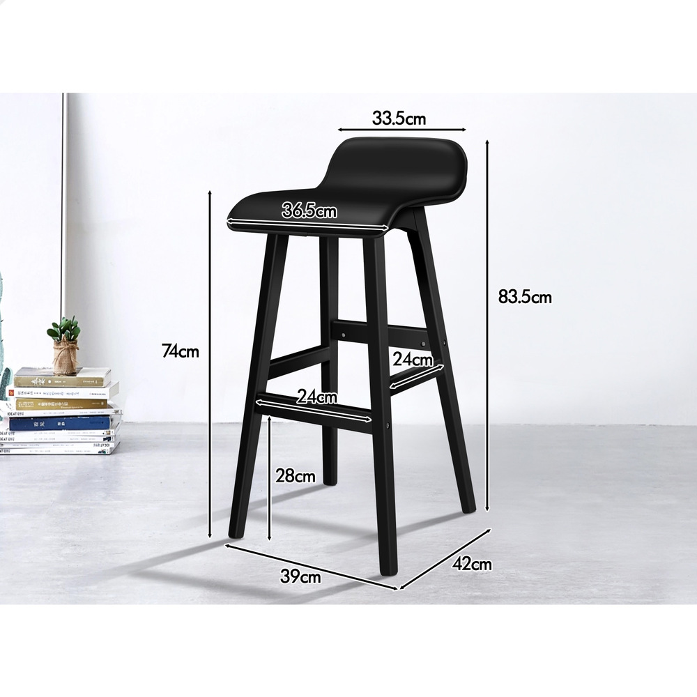 ALFORDSON Kitchen Bar Stools Wooden Swivel Leather Metal Dining Chair x2/x4 - Picture 742 of 1,020