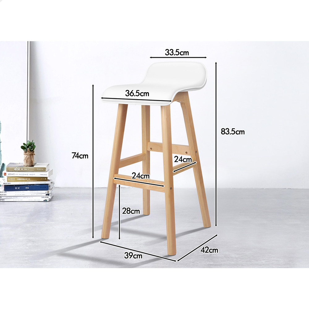 ALFORDSON Kitchen Bar Stools Wooden Swivel Leather Metal Dining Chair x2/x4 - Picture 750 of 1,020