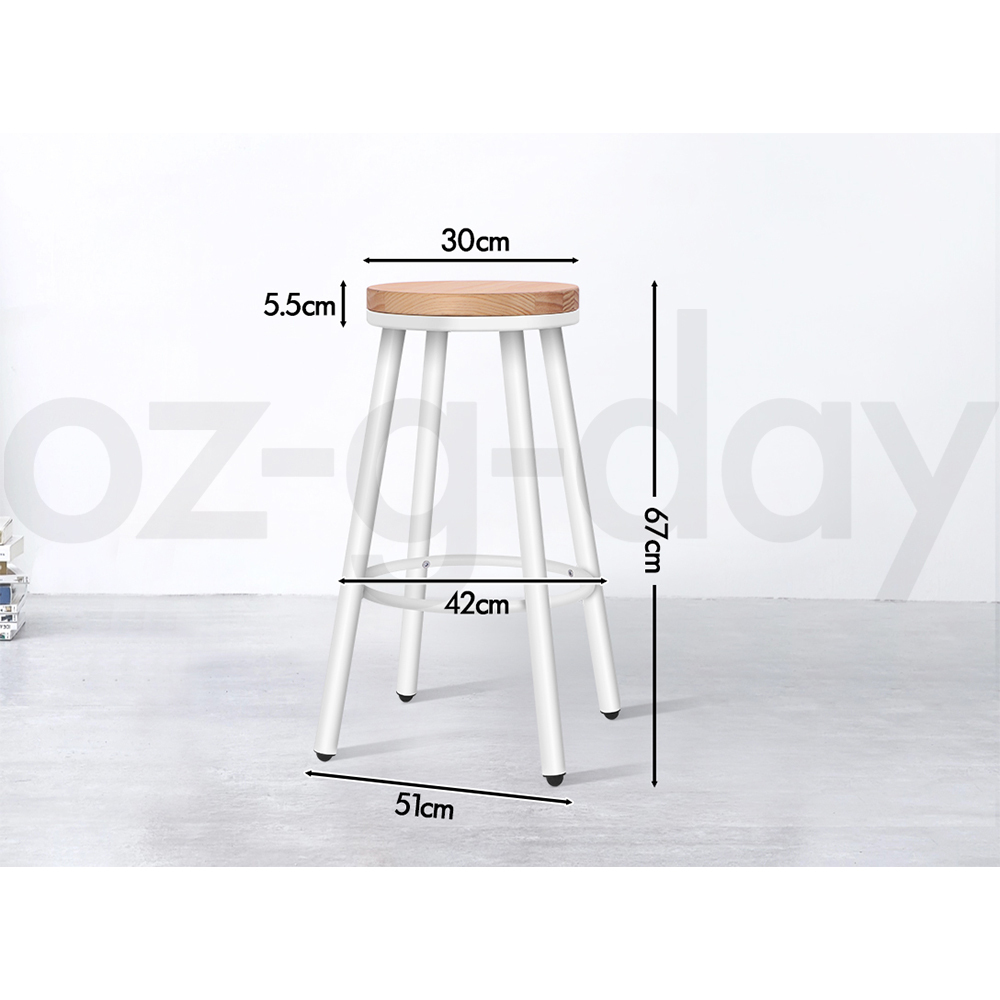 ALFORDSON Kitchen Bar Stools Wooden Swivel Leather Metal Dining Chair x2/x4 - Picture 942 of 1,020