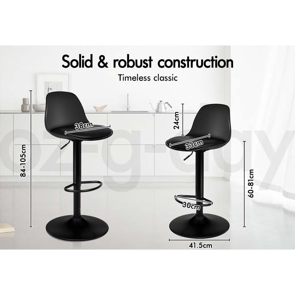 ALFORDSON Bar Stools Kitchen Swivel Dining Chairs Gas Lift Leather/Fabric - Picture 1,258 of 1,456