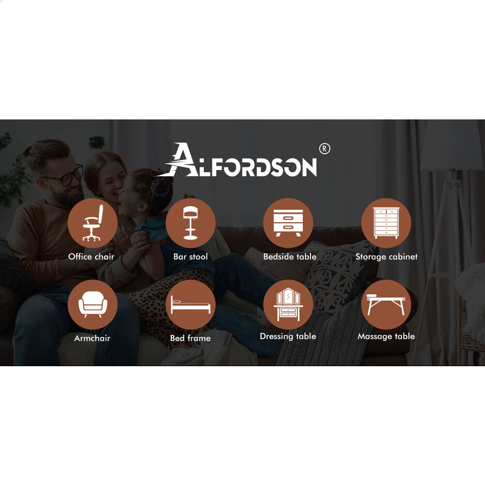 ALFORDSON Kitchen Bar Stools Wooden Swivel Leather Metal Dining Chair x2/x4 - Picture 664 of 1,020