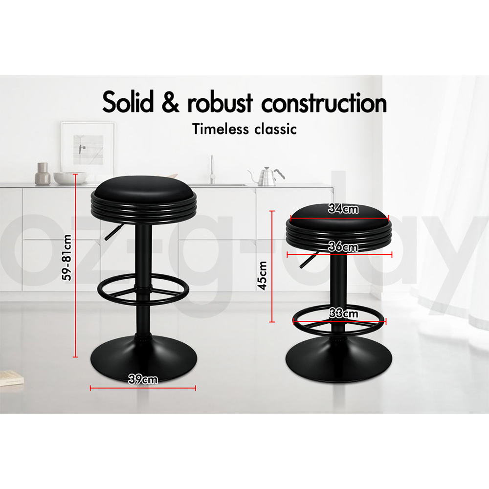 ALFORDSON Bar Stools Kitchen Swivel Gas Lift Wooden Dining Chairs x1/x2/x4 - Picture 962 of 1,152