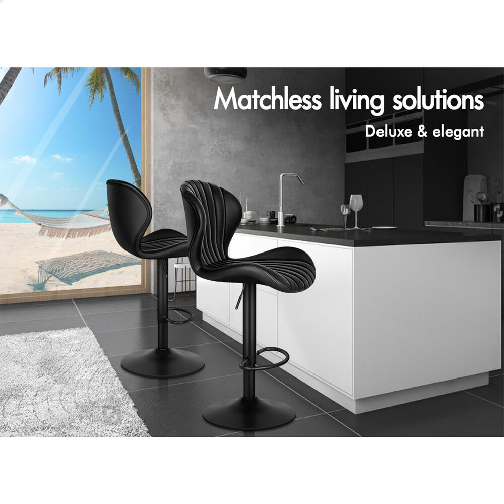 ALFORDSON Bar Stools Kitchen Swivel Dining Chairs Gas Lift Leather/Fabric - Picture 742 of 1,456