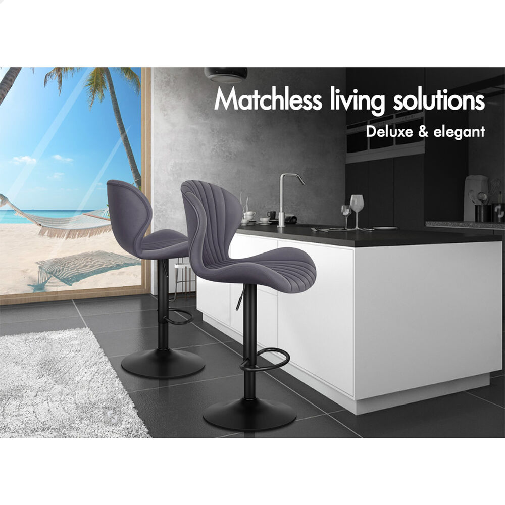 ALFORDSON Bar Stools Kitchen Swivel Dining Chairs Gas Lift Leather/Fabric - Picture 754 of 1,456
