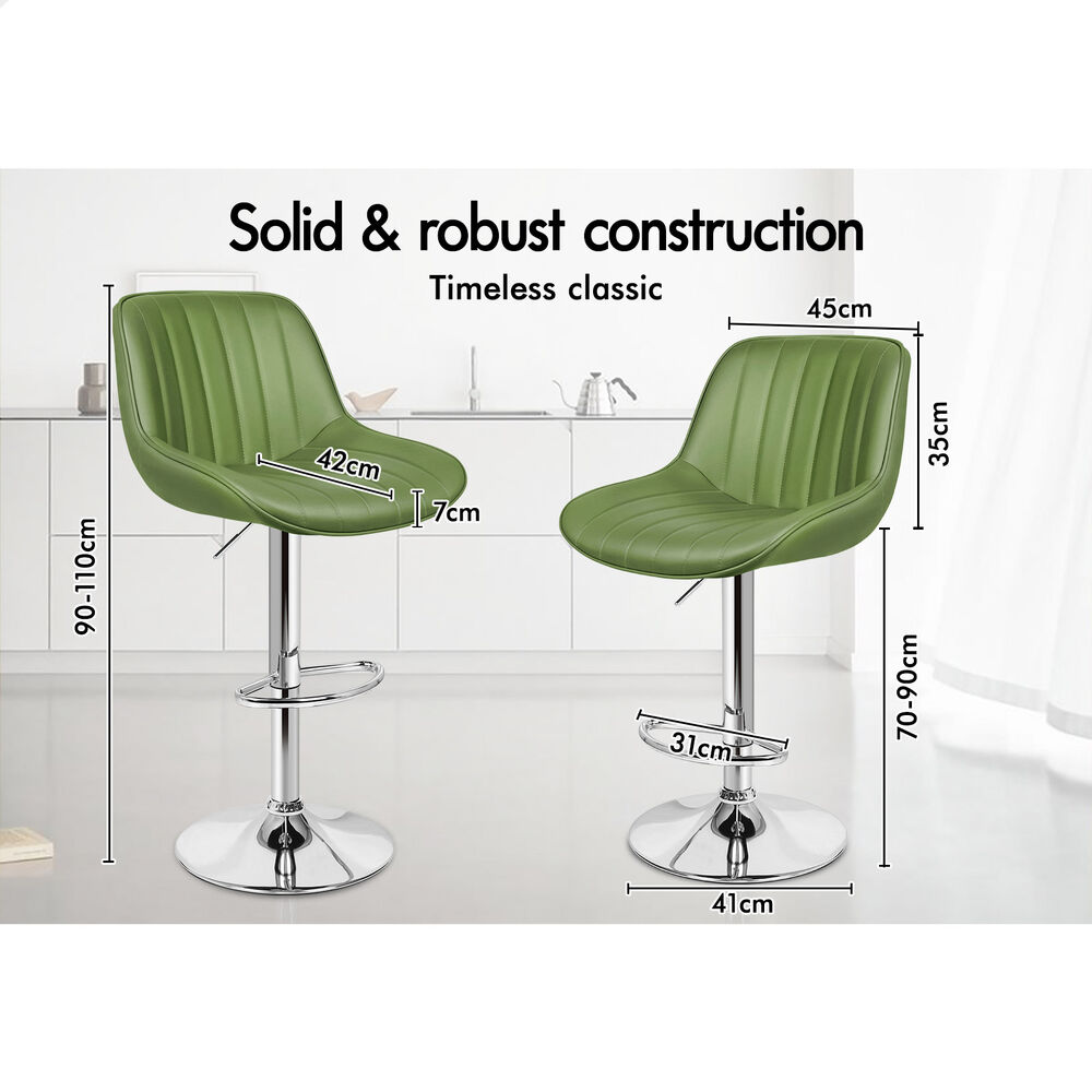 ALFORDSON Bar Stools Kitchen Swivel Dining Chairs Gas Lift Leather/Fabric - Picture 1,459 of 1,477