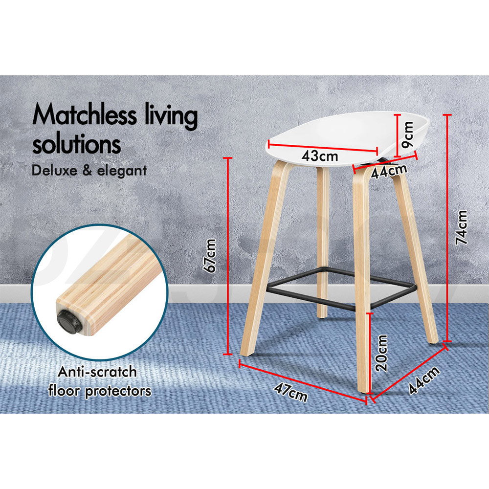 ALFORDSON Bar Stools Kitchen Swivel Gas Lift Wooden Dining Chairs x1/x2/x4 - Picture 698 of 1,152