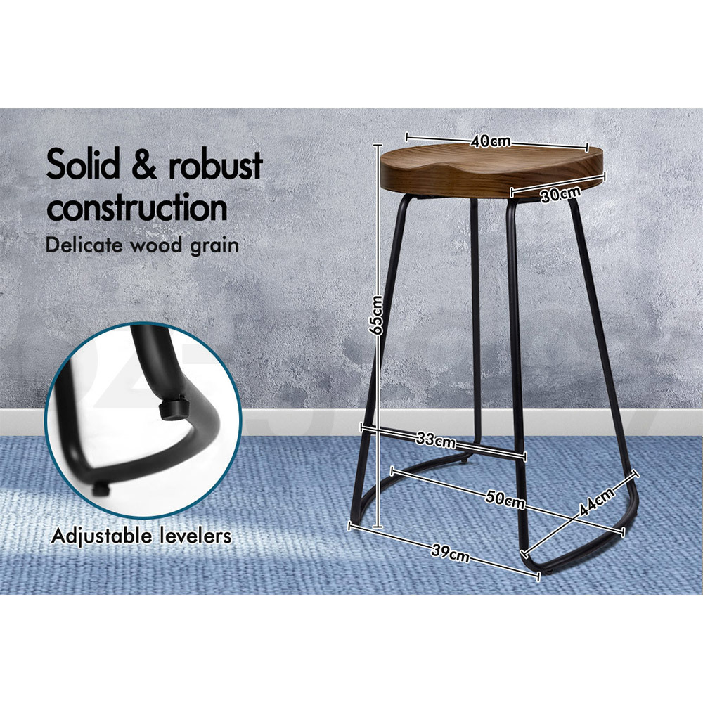 ALFORDSON Bar Stools Kitchen Swivel Gas Lift Wooden Dining Chairs x1/x2/x4 - Picture 14 of 1,152