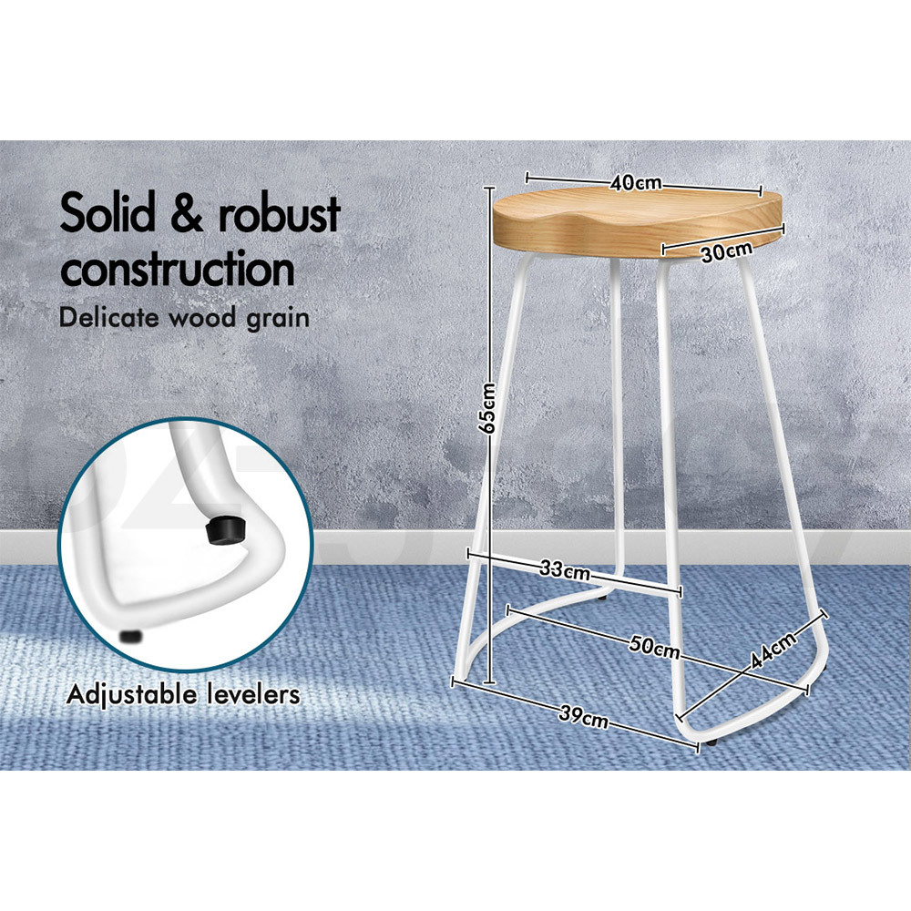 ALFORDSON Bar Stools Kitchen Swivel Gas Lift Wooden Dining Chairs x1/x2/x4 - Picture 50 of 1,152