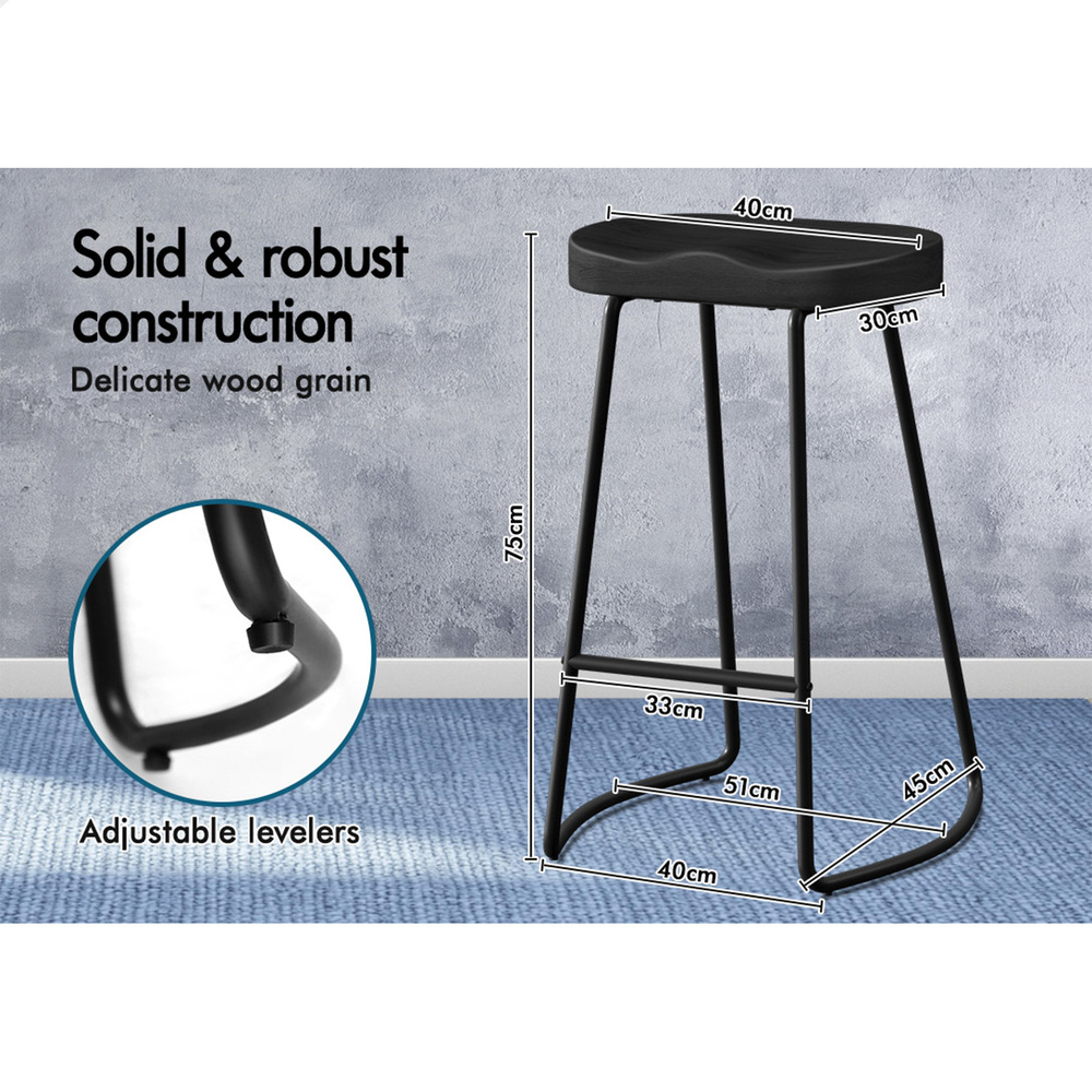 ALFORDSON Bar Stools Kitchen Swivel Gas Lift Wooden Dining Chairs x1/x2/x4 - Picture 1,010 of 1,152