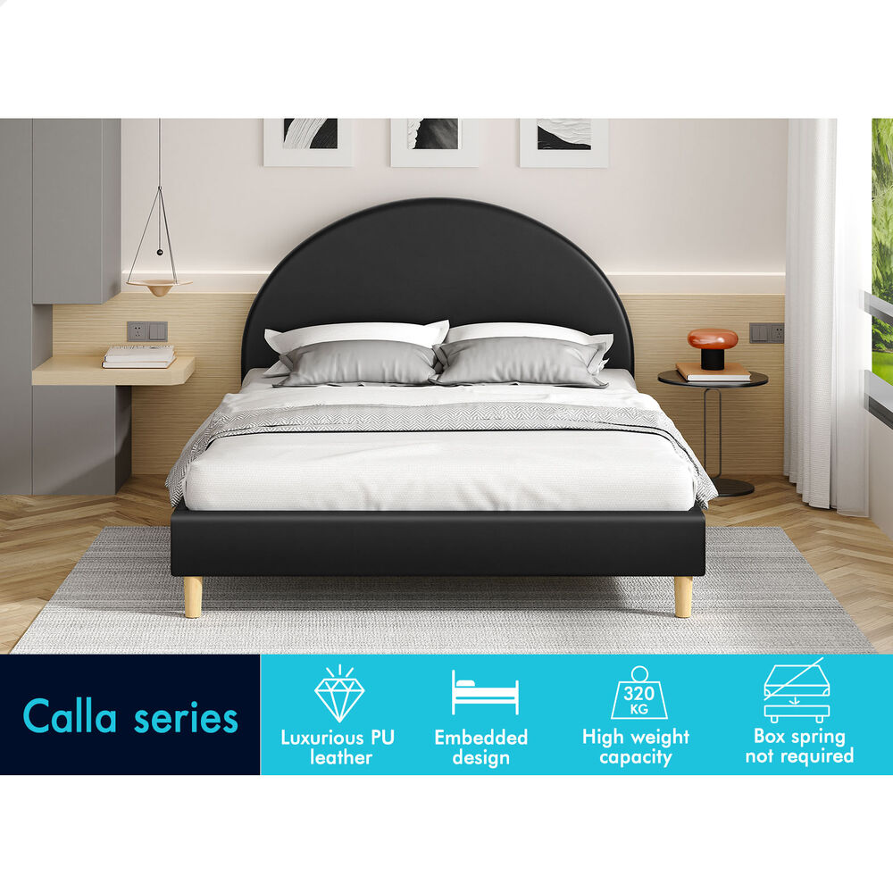 ALFORDSON Bed Frame Queen Double King Single Mattress Base Platform Leather - Picture 37 of 57