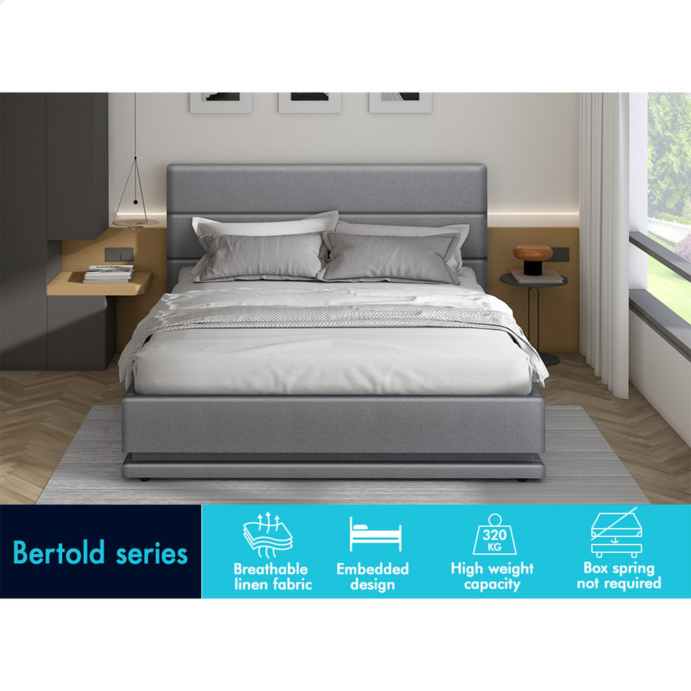 ALFORDSON Bed Frame Queen Double King Single RGB LED Gas Lift Storage Base - Picture 207 of 301