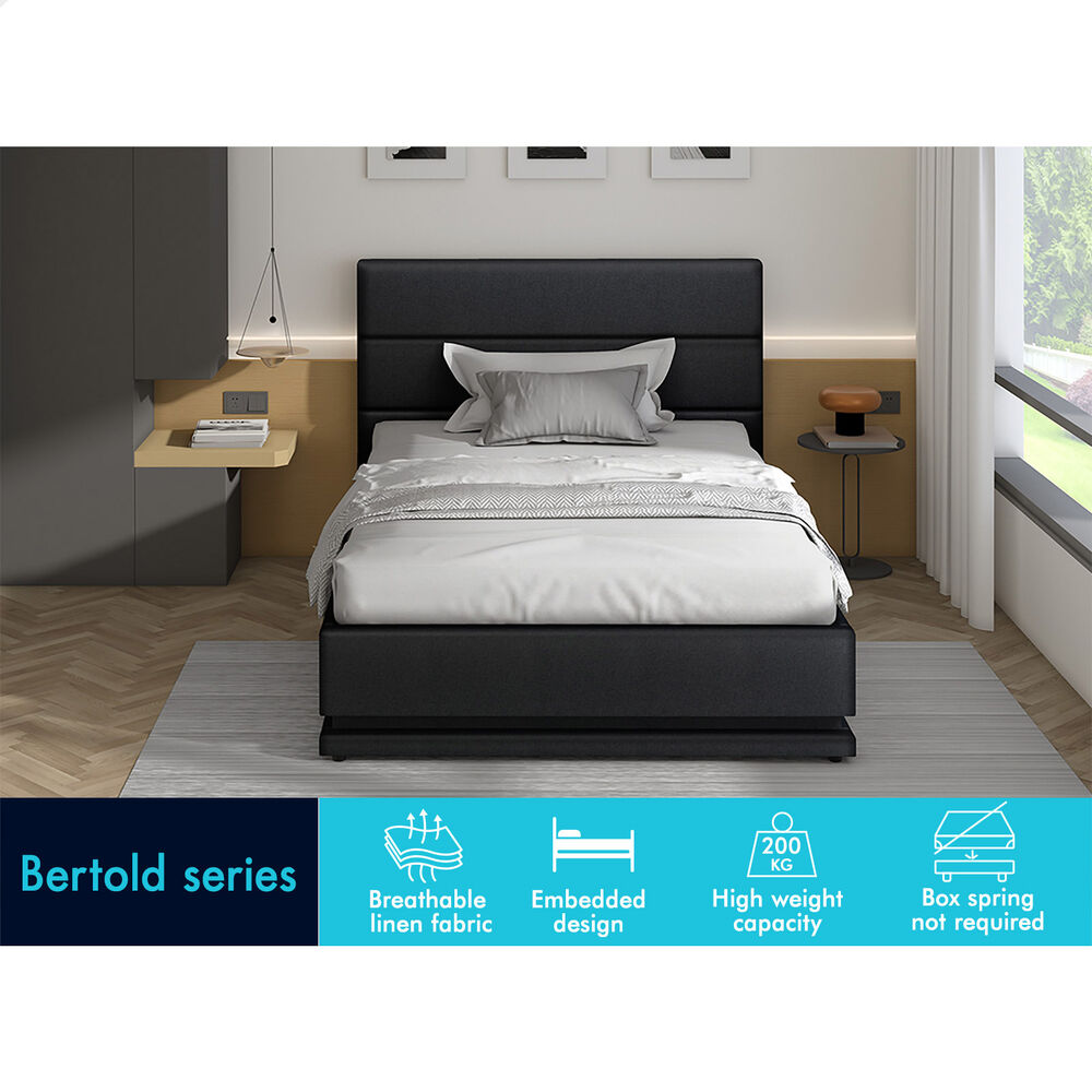 ALFORDSON Bed Frame Queen Double King Single RGB LED Gas Lift Storage Base - Picture 255 of 301