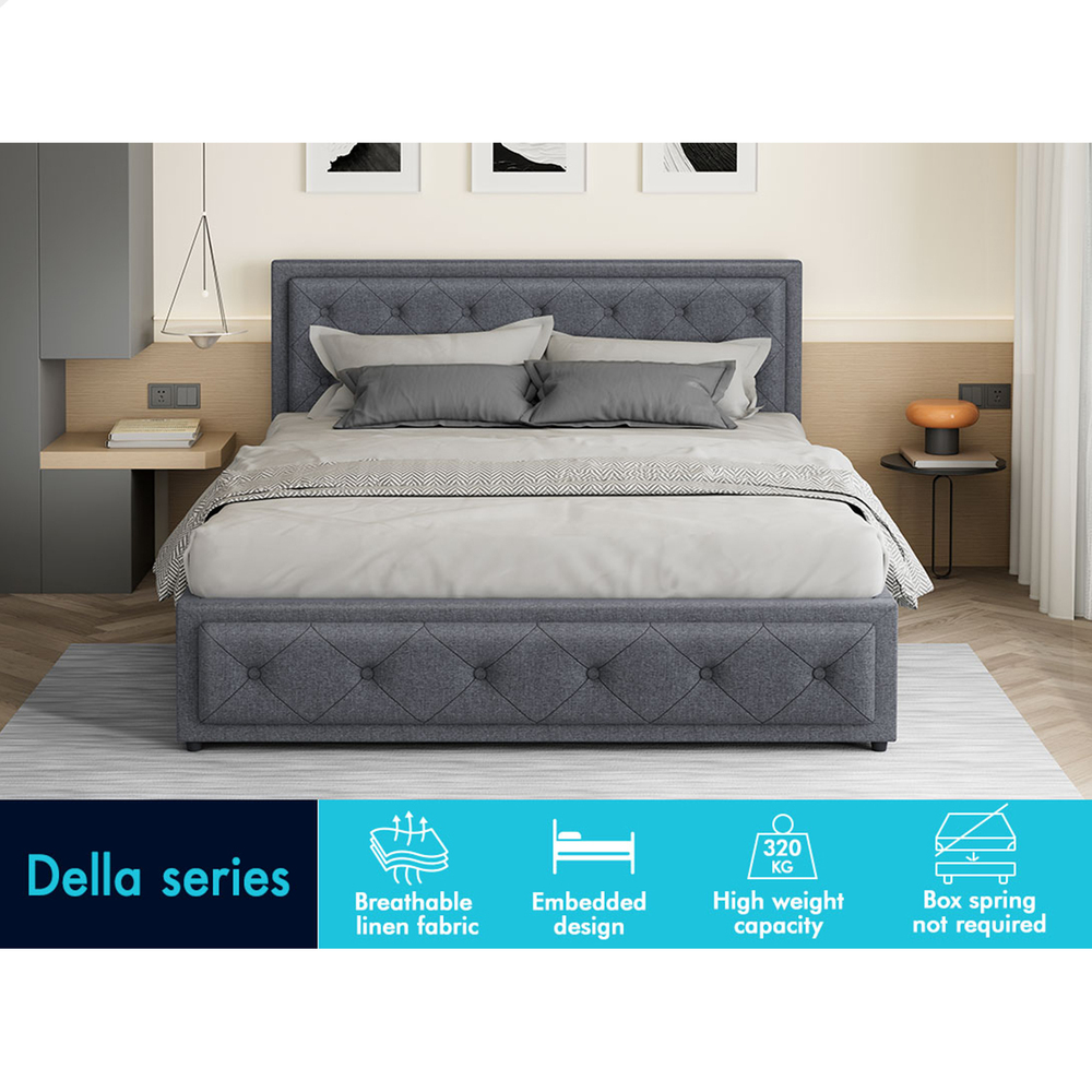 ALFORDSON Bed Frame Queen Double King Single Full Size Gas Lift Storage Base - Picture 15 of 193