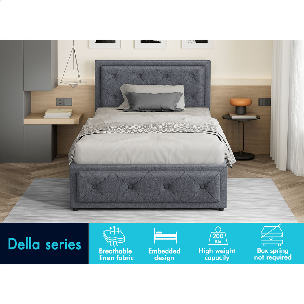 ALFORDSON Bed Frame Queen Double King Single Full Size Gas Lift Storage Base - Picture 111 of 193