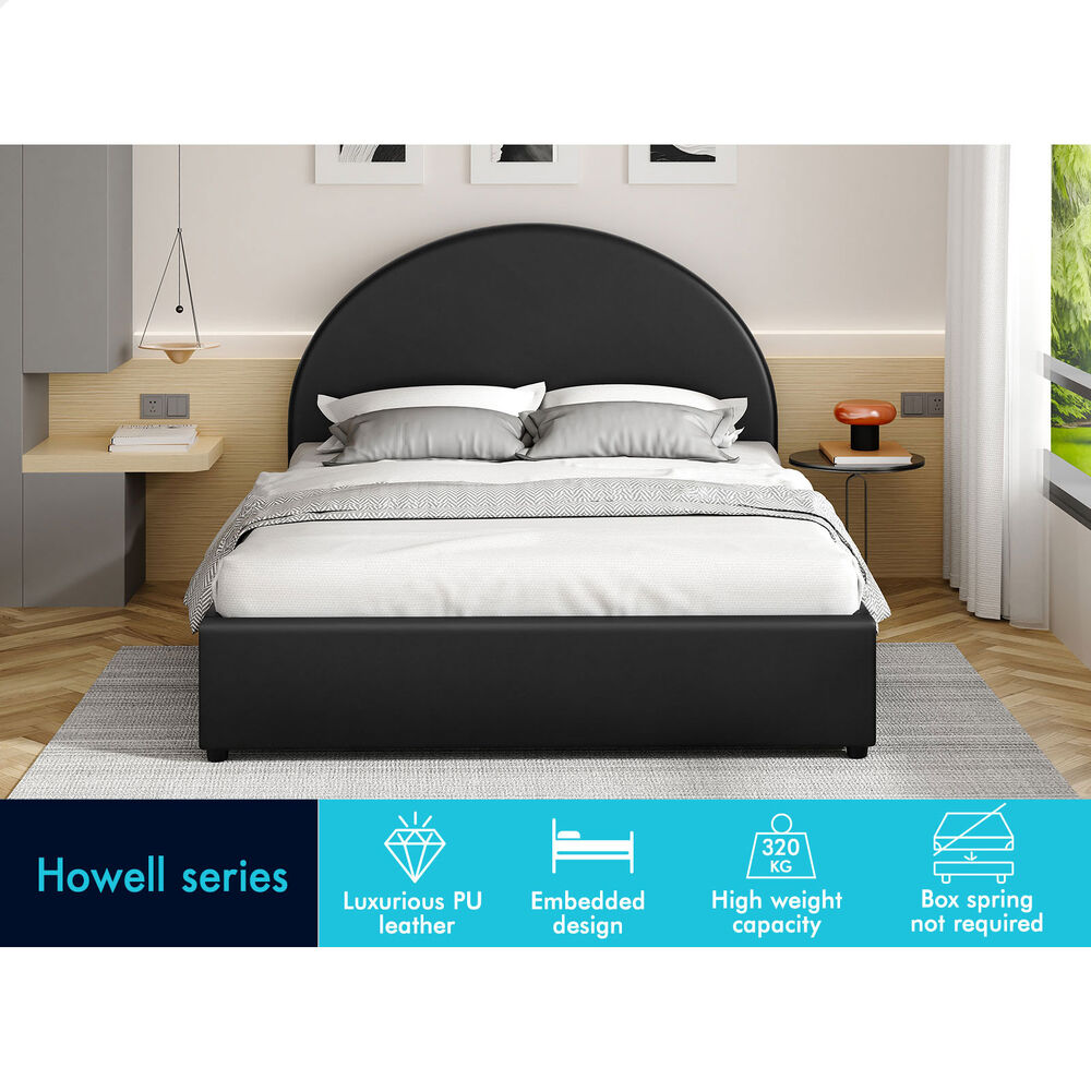 ALFORDSON Bed Frame Queen Double King Single Gas Lift-up Storage Leather Boucle - Picture 31 of 239