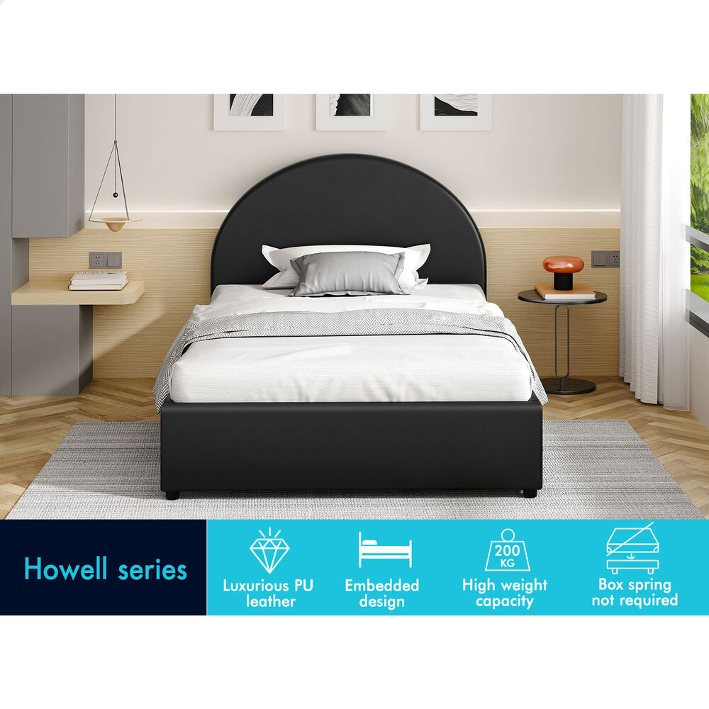 ALFORDSON Bed Frame Double Queen King RGB LED Gas Lift Storage Base Leather - Picture 851 of 1,903