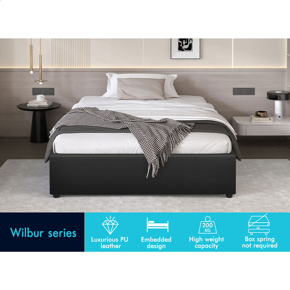 ALFORDSON Bed Frame Queen Double King Single Gas Lift Storage Fabric Boucle - Picture 339 of 361