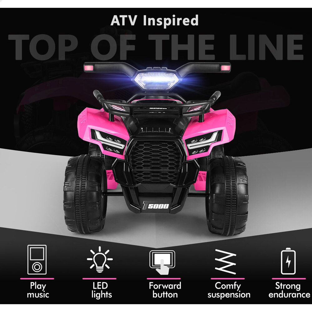 ALFORDSON Kids Ride On Car 6V Electric ATV Toy 25W Motor With USB MP3 LED Lights - Picture 27 of 49
