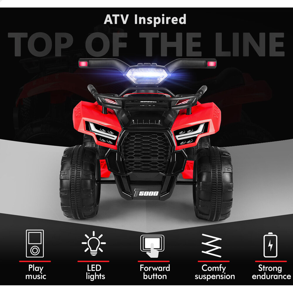 ALFORDSON Kids Ride On Car 6V Electric ATV Toy 25W Motor With USB MP3 LED Lights - Picture 39 of 49
