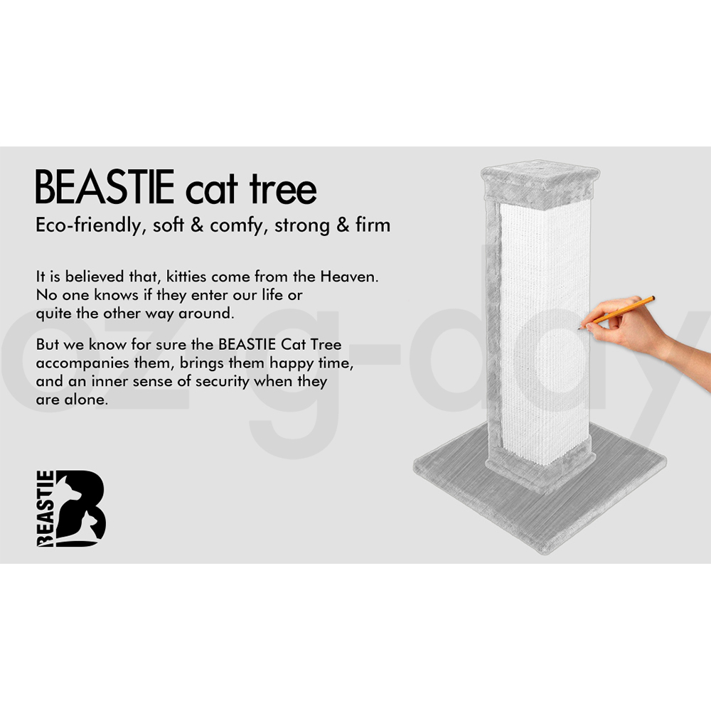 BEASTIE Cat Tree Scratching Post Scratcher Tower Condo House Furniture Bed Stand - Picture 7 of 474