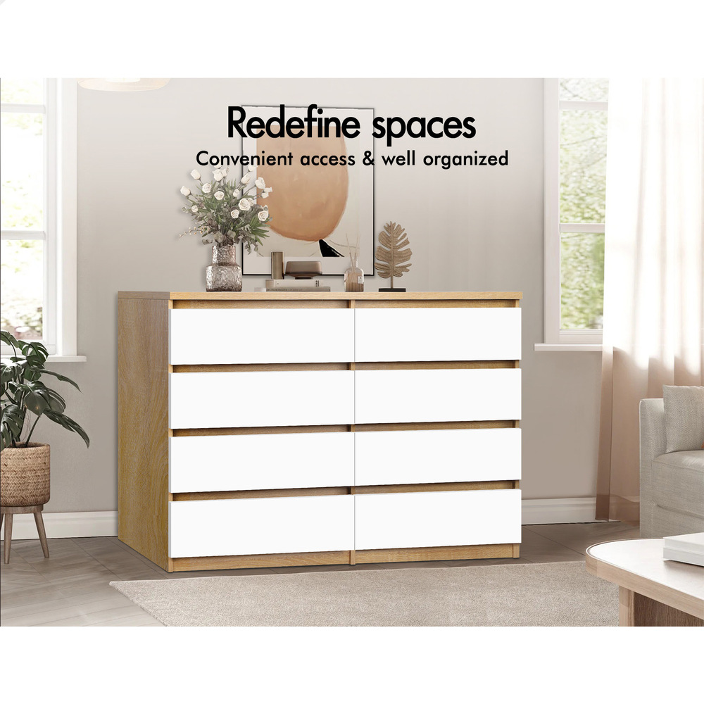 ALFORDSON Chest of Drawers Hamptons Storage Cabinet Dresser Tallboy Buffet - Picture 8 of 154