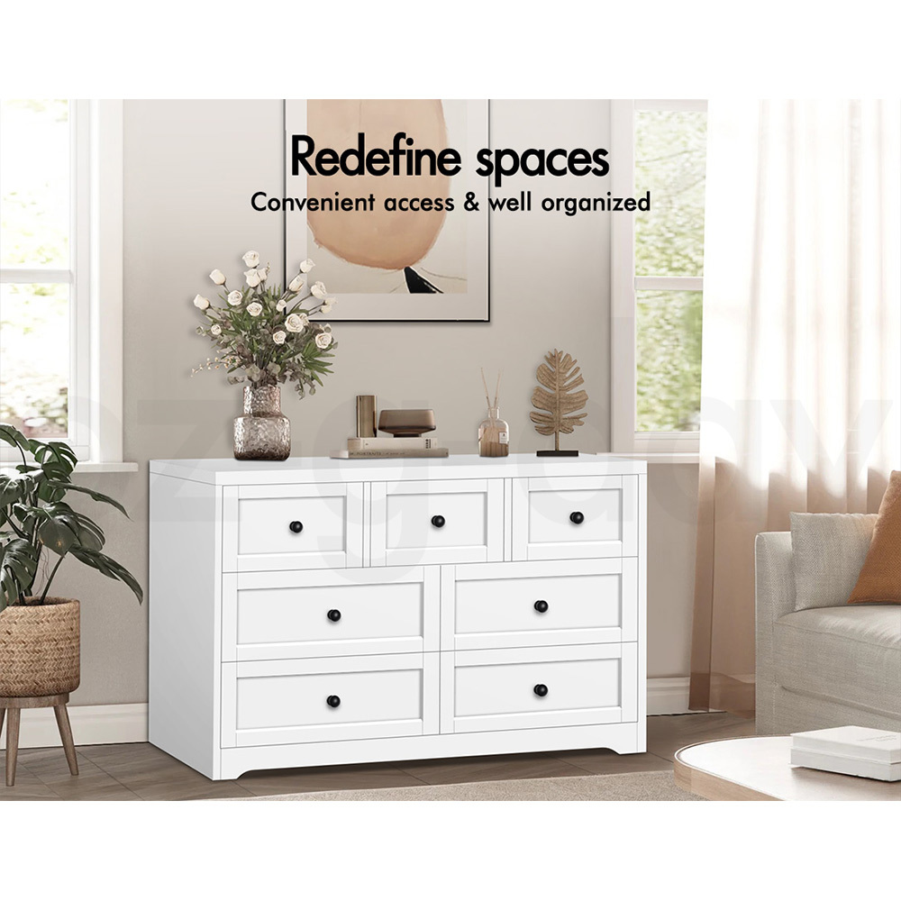 ALFORDSON Chest of Drawers Hamptons Storage Cabinet Dresser Tallboy Buffet - Picture 75 of 154
