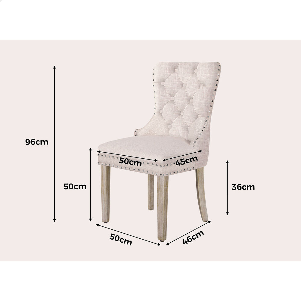 ALFORDSON 2x/4x Dining Chair Kitchen Padded Diamond Tufted Velvet Leather Fabric - Picture 28 of 114