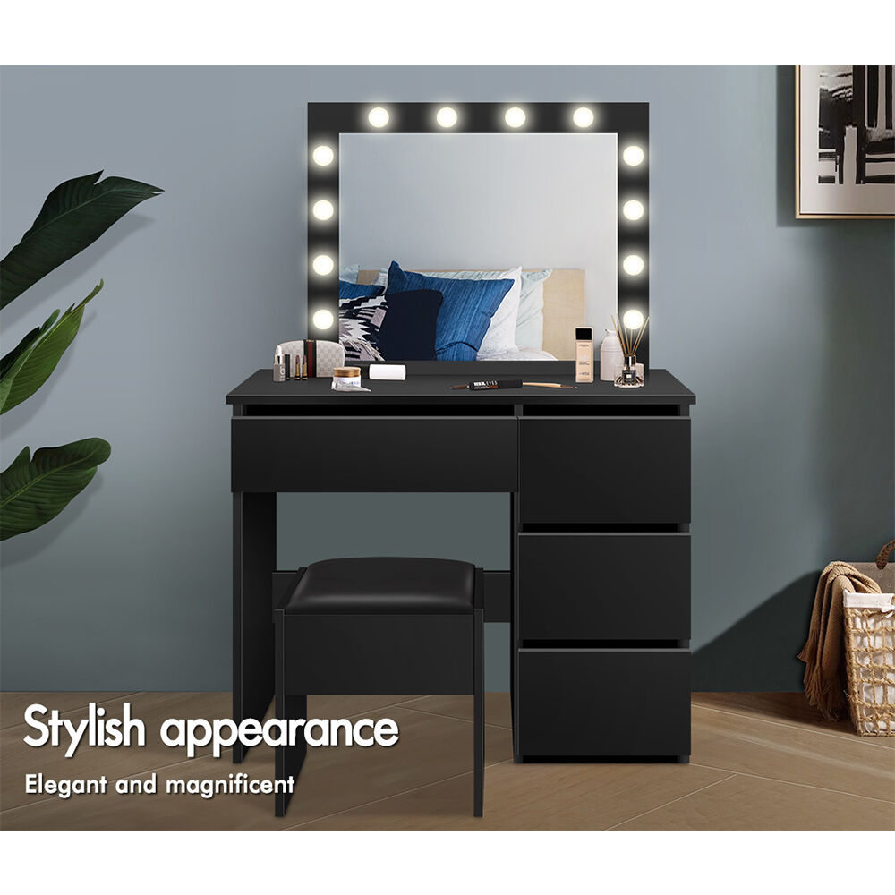 ALFORDSON Dressing Table Stool Set Makeup Mirror Storage Vanity Desk LED Bulbs - Picture 116 of 520