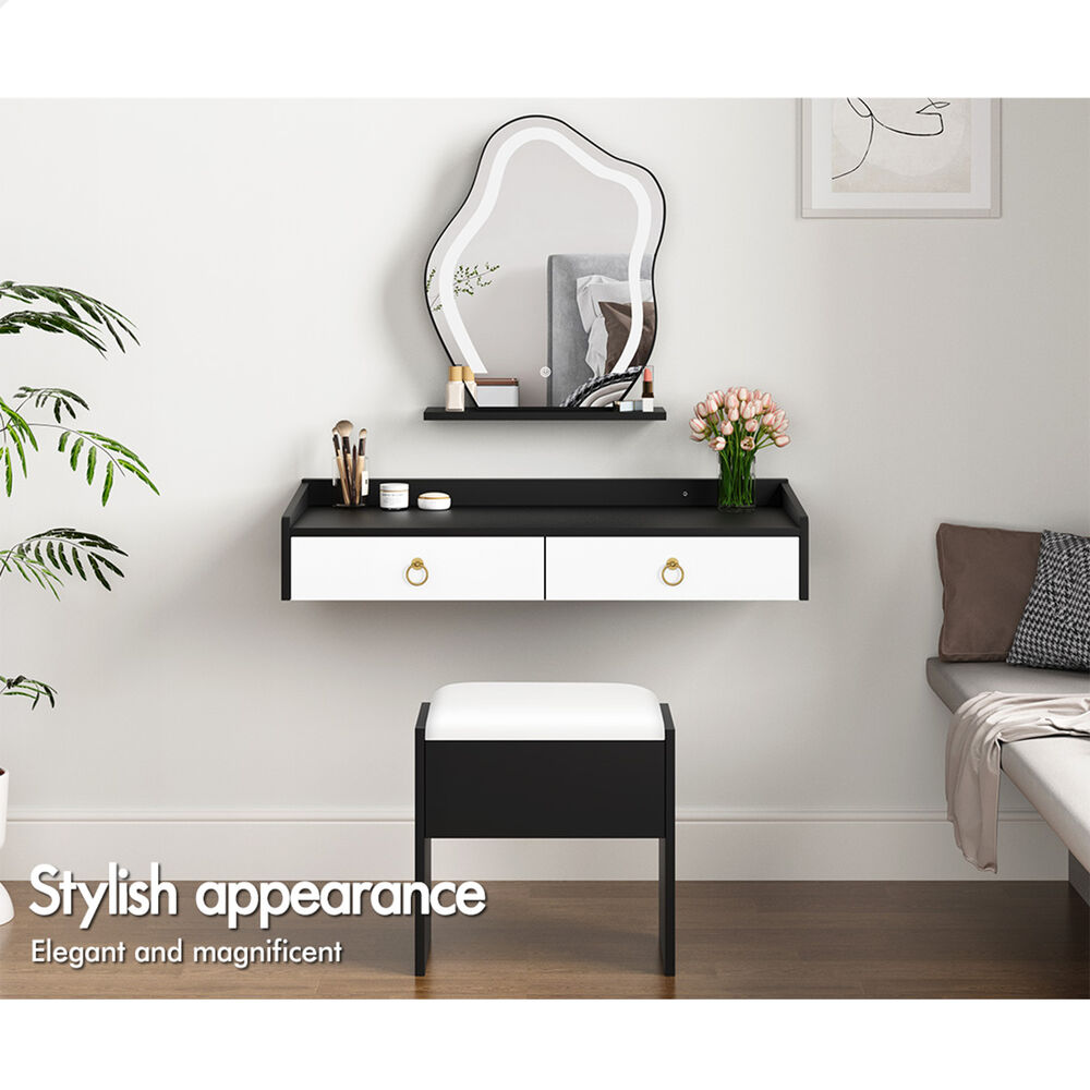 ALFORDSON Dressing Table Stool Set Makeup Mirror Storage Vanity Desk LED Bulbs - Picture 336 of 520