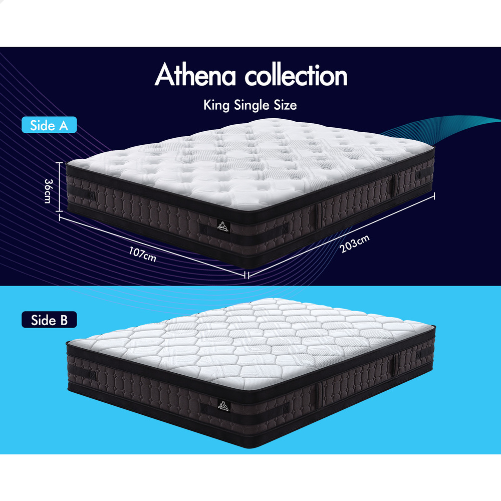 STARRY EUCALYPT Mattress Queen Double King Single Bed Spring Foam Euro PillowTop - Picture 98 of 876