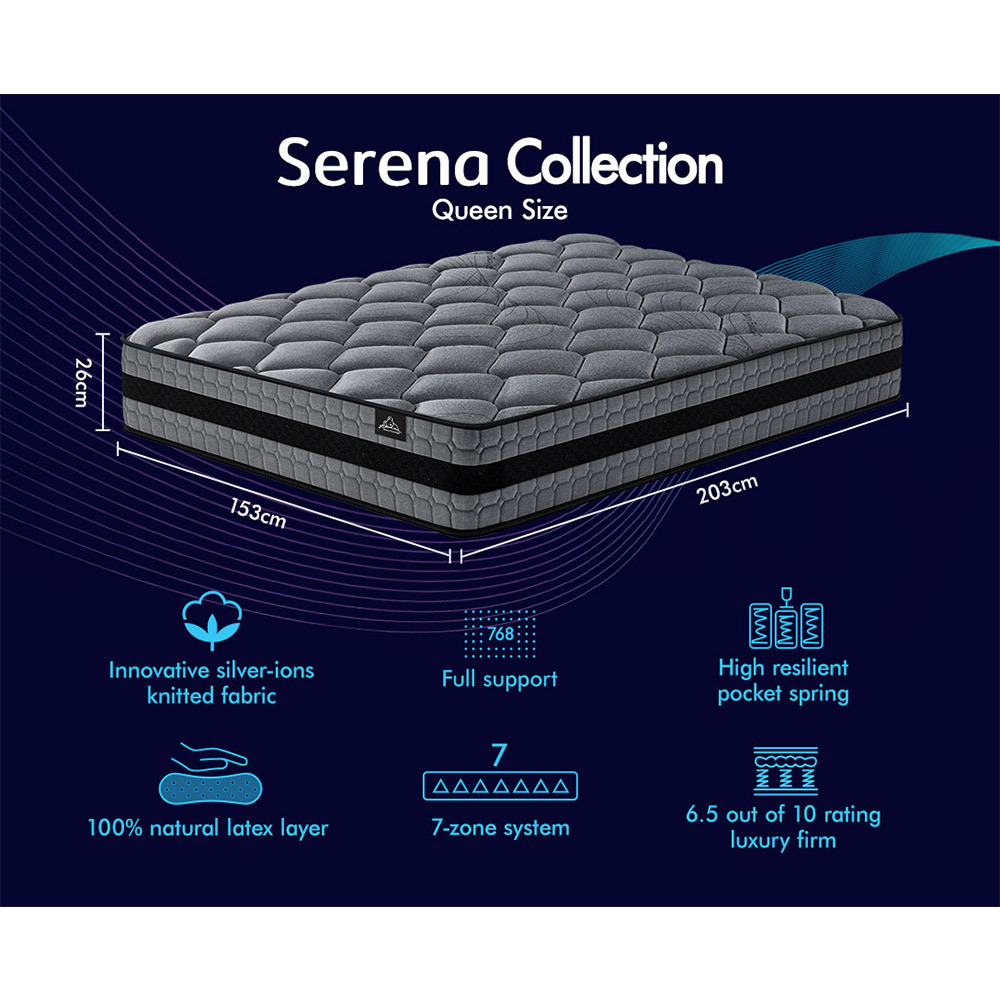 STARRY EUCALYPT Mattress Euro Top Memory Foam Bed Queen Double King Single - Picture 240 of 318