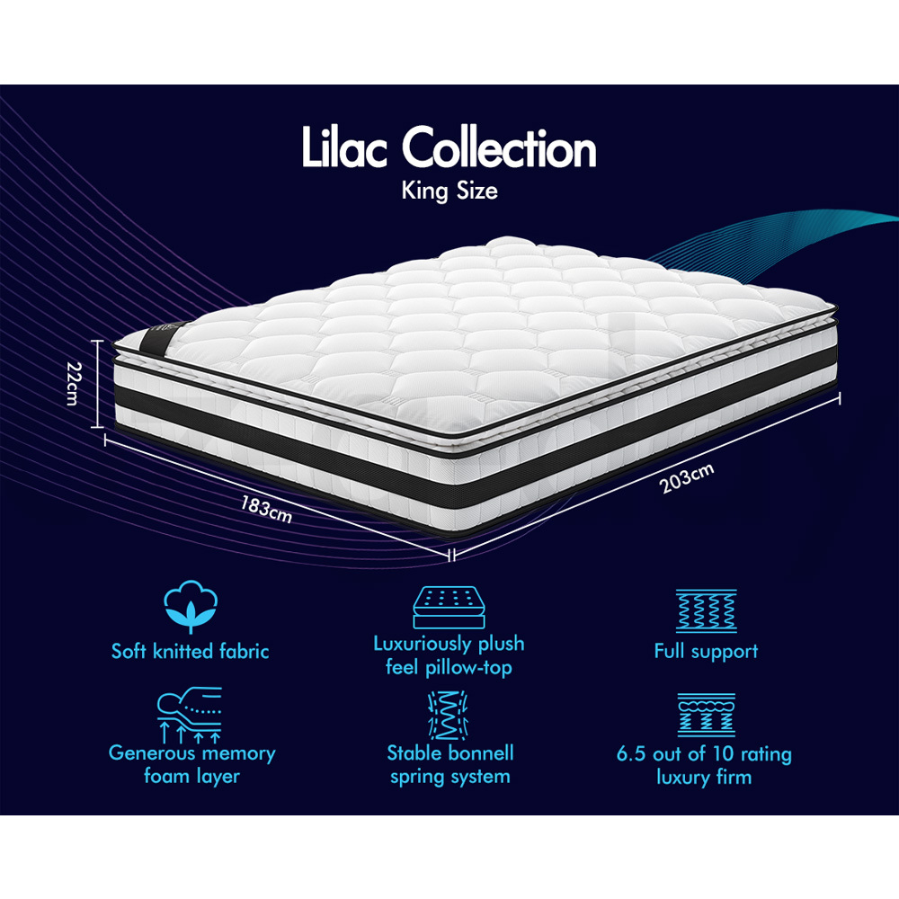 STARRY EUCALYPT Mattress Euro Top Memory Foam Bed Queen Double King Single - Picture 72 of 318