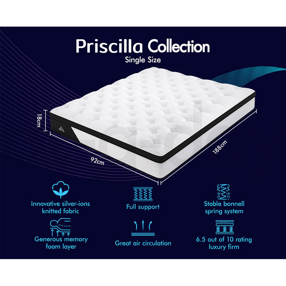 STARRY EUCALYPT Mattress Euro Top Memory Foam Bed Queen Double King Single - Picture 296 of 318