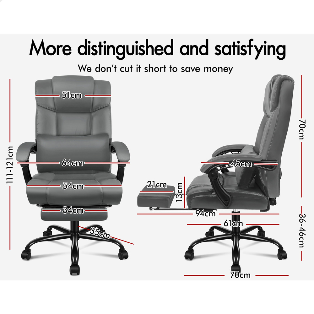 ALFORDSON Office Chair Mesh Executive Gaming Seat Leather Fabric Racing Tilt - Picture 122 of 1,188