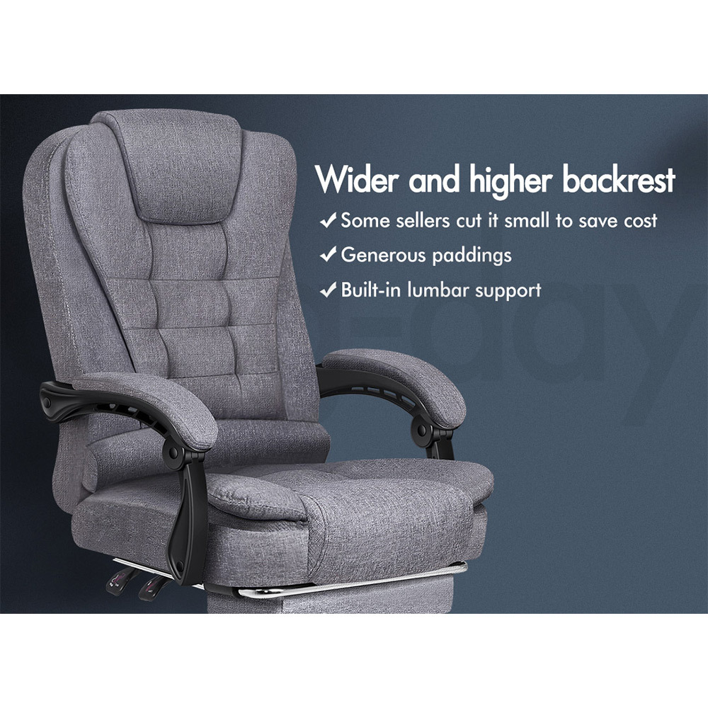 ALFORDSON Office Chair Mesh Executive Gaming Seat Leather Fabric Racing Tilt - Picture 518 of 1,188