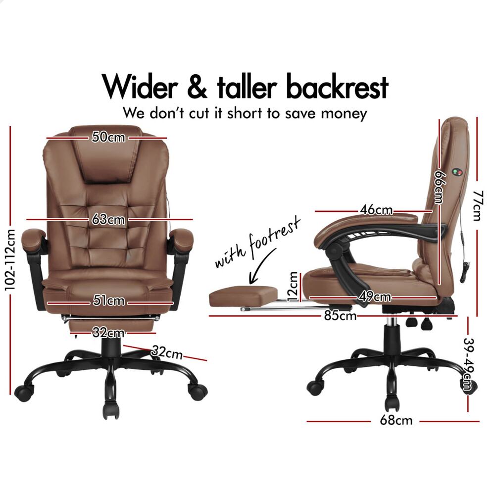 ALFORDSON Office Chair Mesh Executive Gaming Seat Leather Fabric Racing Tilt - Picture 818 of 1,188
