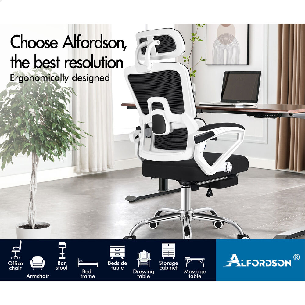 ALFORDSON Mesh Office Chair Executive Computer Fabric Seat Study Work Gaming - Picture 83 of 252