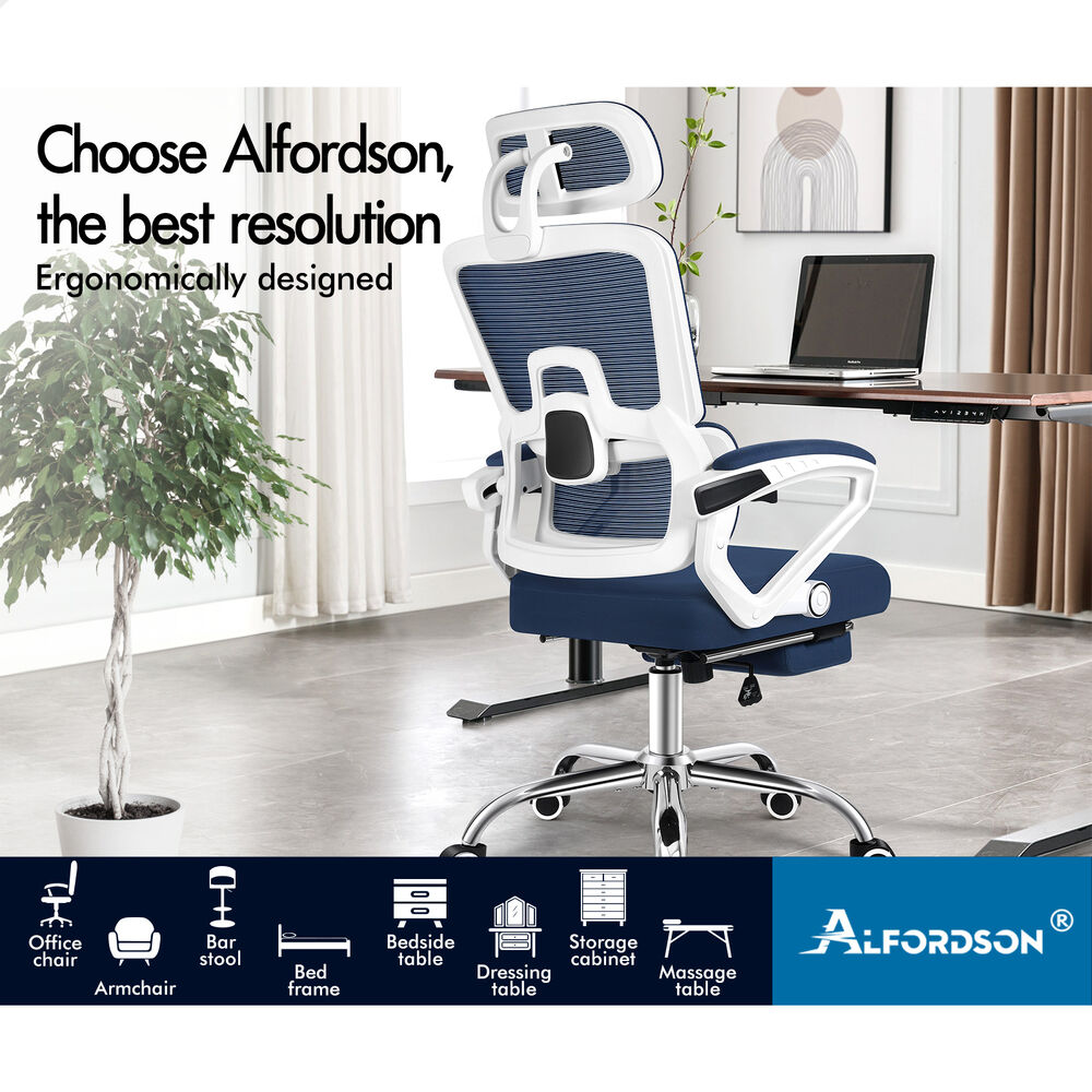 ALFORDSON Mesh Office Chair Executive Computer Fabric Seat Study Work Gaming - Picture 95 of 252