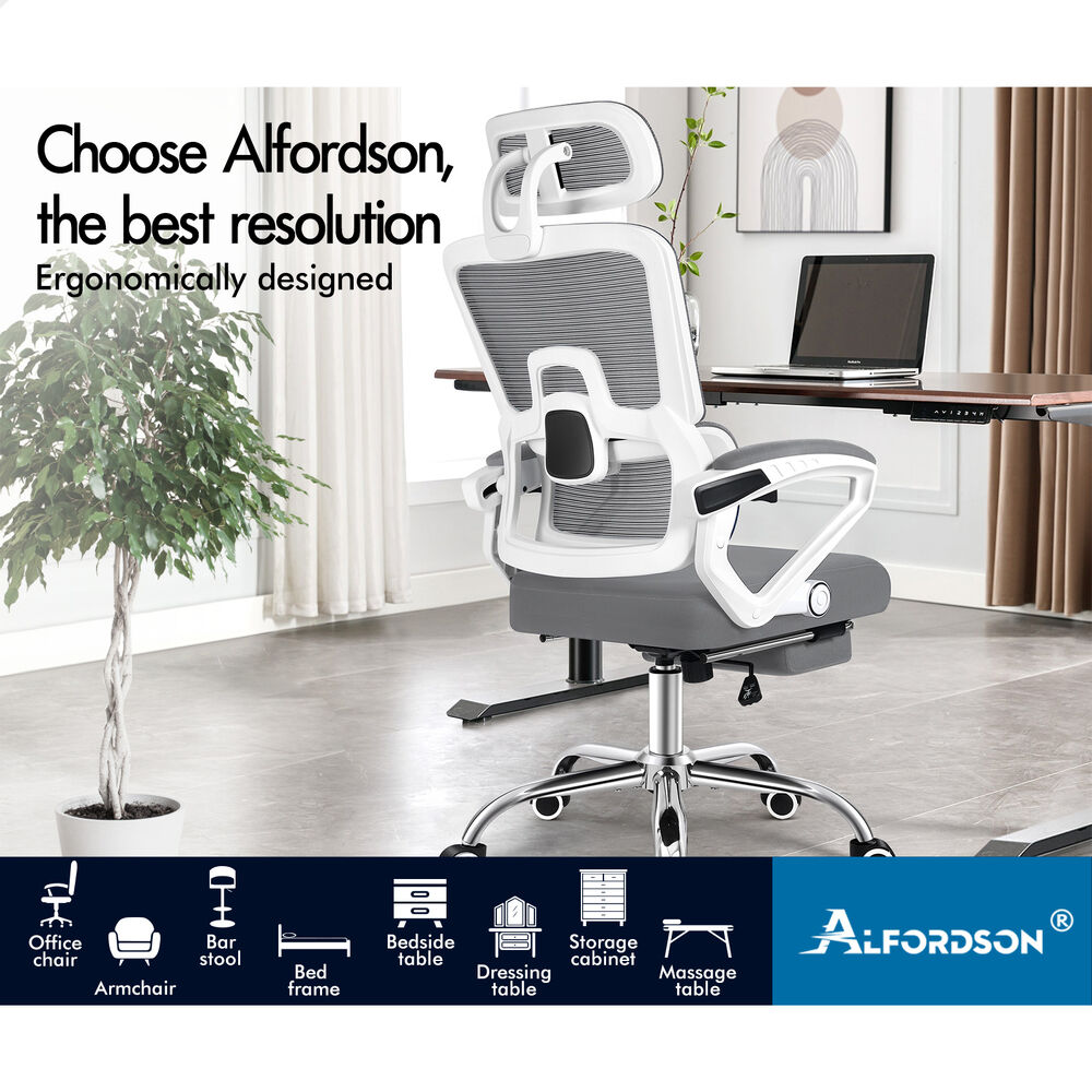 ALFORDSON Mesh Office Chair Executive Computer Fabric Seat Study Work Gaming - Picture 107 of 252