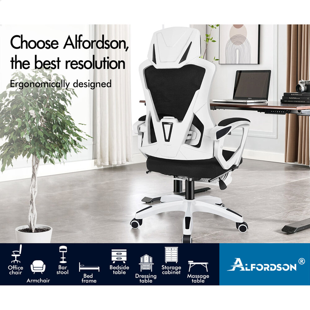 ALFORDSON Mesh Office Chair Executive Computer Fabric Seat Study Work Gaming - Picture 49 of 252