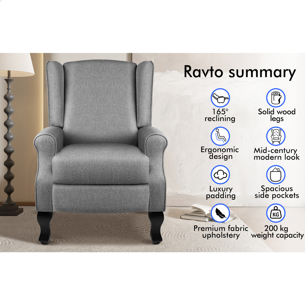 ALFORDSON Recliner Chair Armchair Power Lift Heated Massage Lounge Sofa Couch - Picture 64 of 72