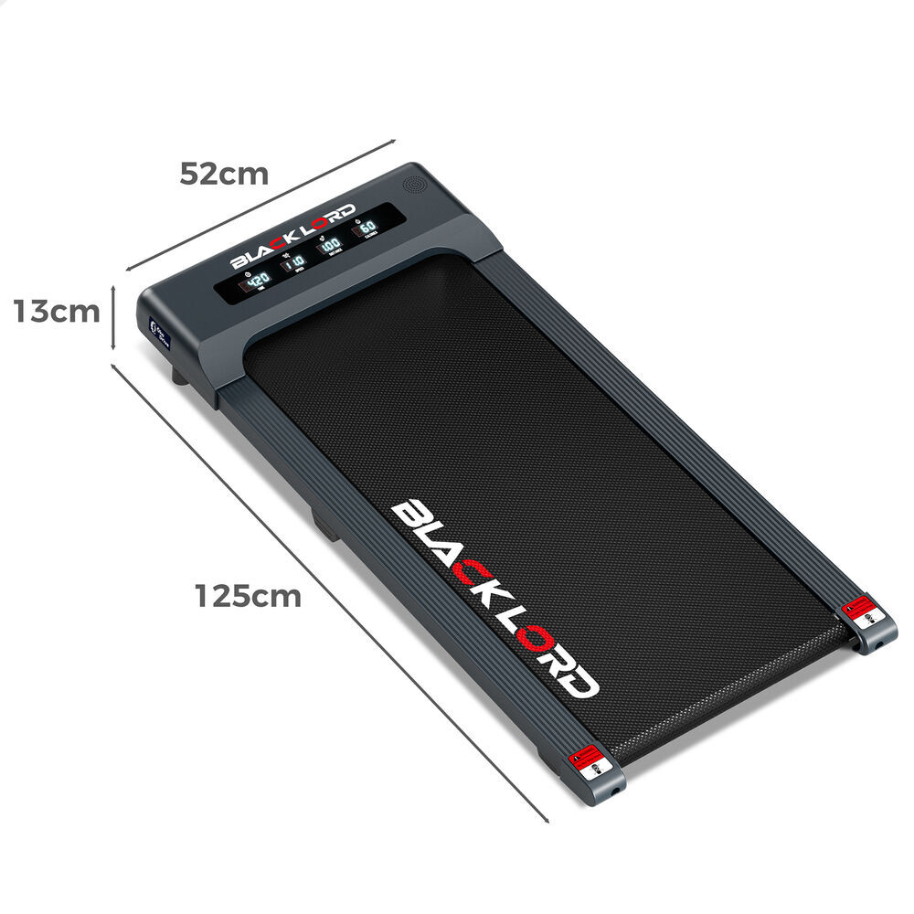 BLACK LORD Treadmill Electric Walking Pad Under Desk Home Gym 400mm Black - Picture 6 of 25