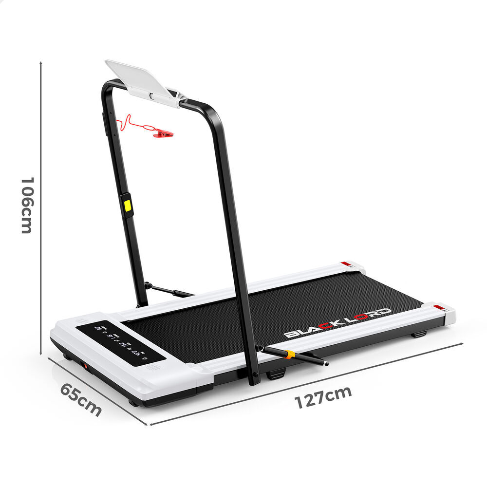 BLACK LORD Treadmill 2 IN 1 Electric Walking Pad 400mm Hydraulic Foldable - Picture 25 of 29