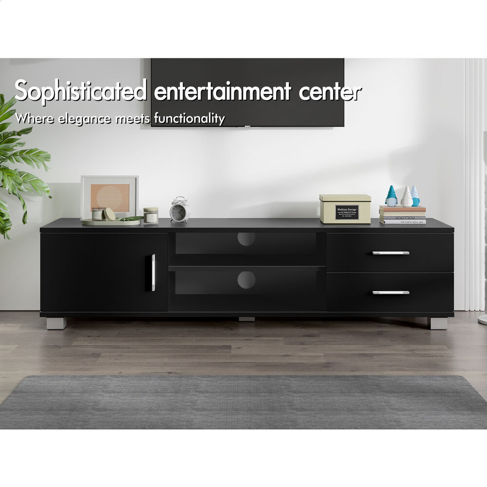 ALFORDSON TV Cabinet Entertainment Unit Stand 120cm Storage Shelf Drawers Wooden - Picture 14 of 48