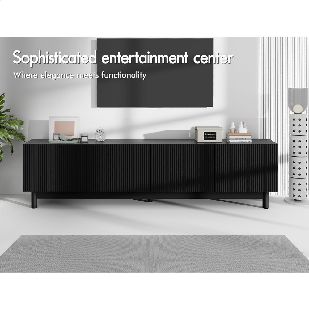 ALFORDSON Entertainment Unit TV Cabinet Stand 180cm Storage Shelves Doors - Picture 14 of 60
